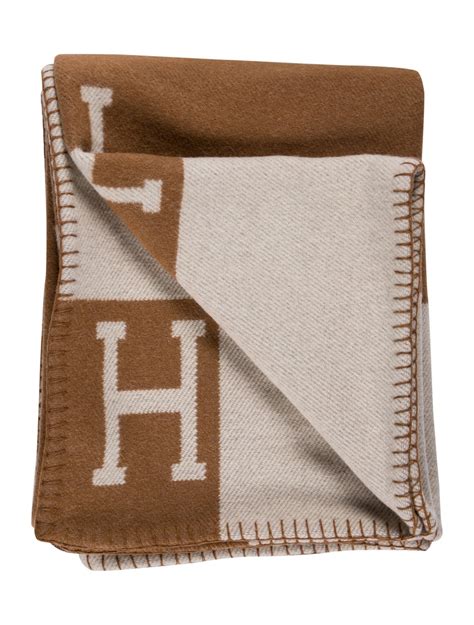 hermes brown blanket|authentic hermes blanket.